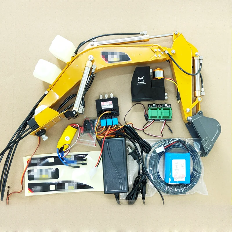 Engine Hoist Crane - RC Excavator โลหะไฮดรอลิกเครื่องแขน HUINA 580 RC
