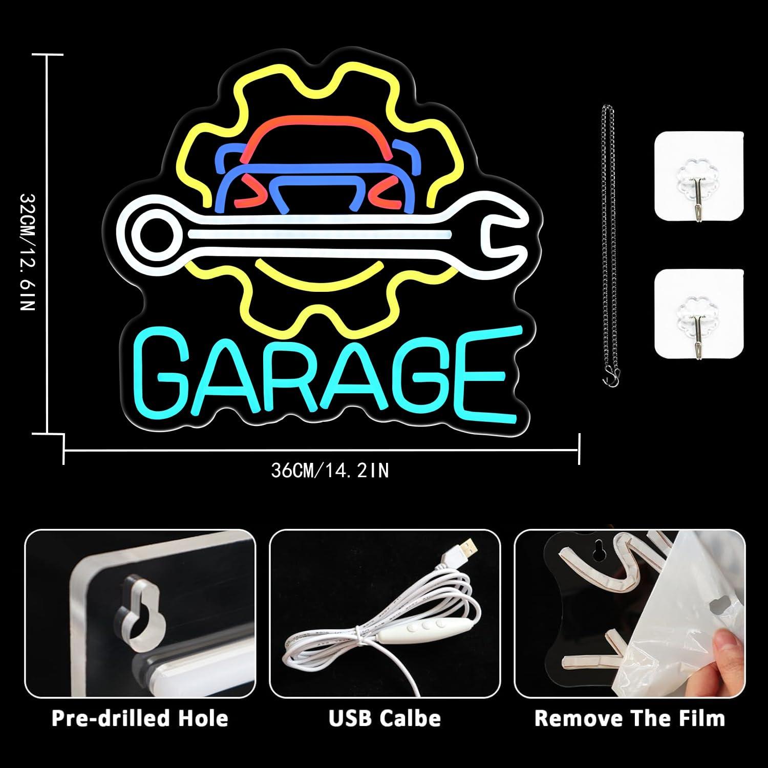 ป้ายไฟนีออนสำหรับโรงรถ ใช้พลัง - Auto Repair Shop In บทวิจารณ์และราคา