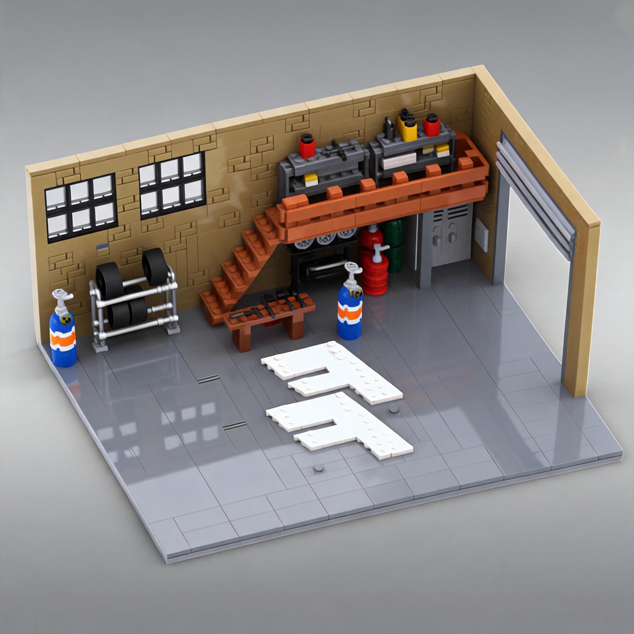 792 ชิ้น โดมส์การาจ MOC DIY ร้ - Auto Repair Shop In บทวิจารณ์และราคา